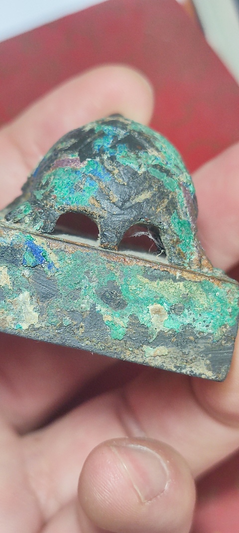 古玩銅器青銅龜型鈕真品鑒賞圖