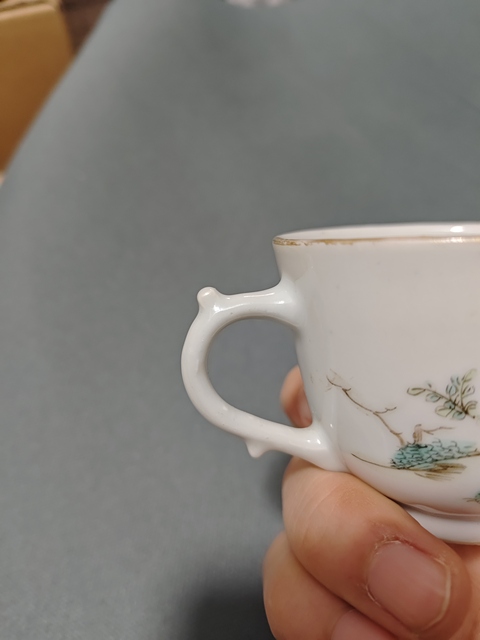古玩陶瓷清晚·粉彩三娘教子紋執(zhí)杯拍賣,當前價格1600元