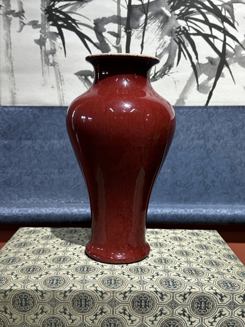 古玩陶瓷清代乾隆鈞紅釉梅瓶拍賣,當(dāng)前價格88000元