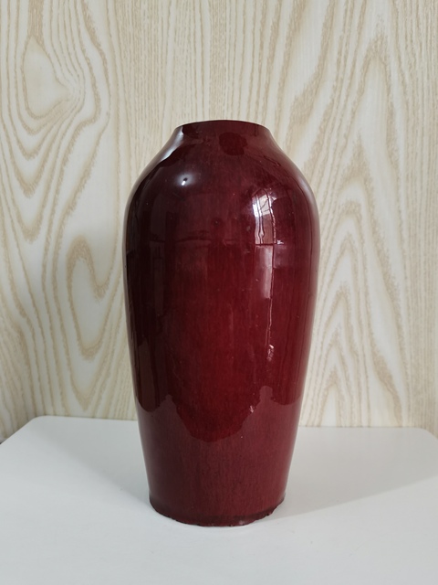 古玩陶瓷郎紅釉截口瓶拍賣，當前價格3200元