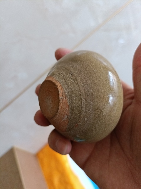 古玩陶瓷元代龍泉鱔魚黃釉冰片紋文房水盂拍賣,當前價格2980元