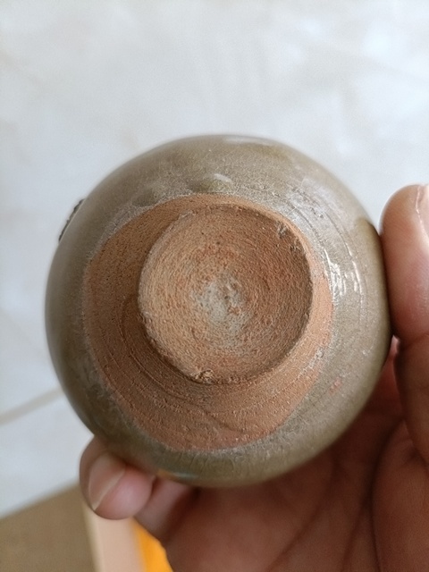 古玩陶瓷元代龍泉鱔魚黃釉冰片紋文房水盂拍賣,當前價格2980元