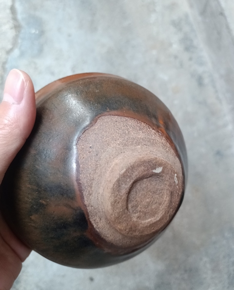 古玩陶瓷宋代建窯系兔毫束口盞拍賣,當前價格4500元