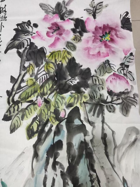 古玩字畫已故中美協(xié)河南名家金石開 花卉拍賣，當(dāng)前價(jià)格488元