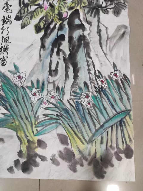 古玩字畫已故中美協(xié)河南名家金石開 花卉拍賣，當(dāng)前價(jià)格488元