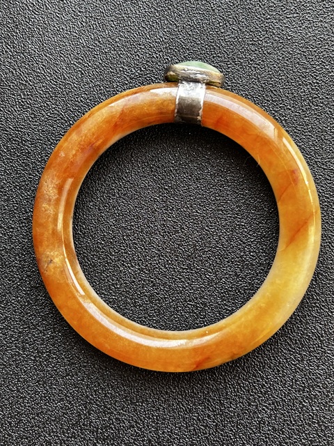古玩玉器黃翡手鐲拍賣，當前價格6800元
