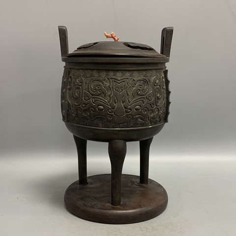 古玩銅器鼎熏爐拍賣,當(dāng)前價(jià)格16000元