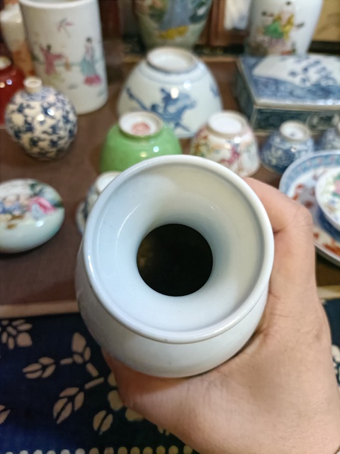 古玩陶瓷民國粉彩人物故事紋盤口瓶拍賣,當前價格6888元