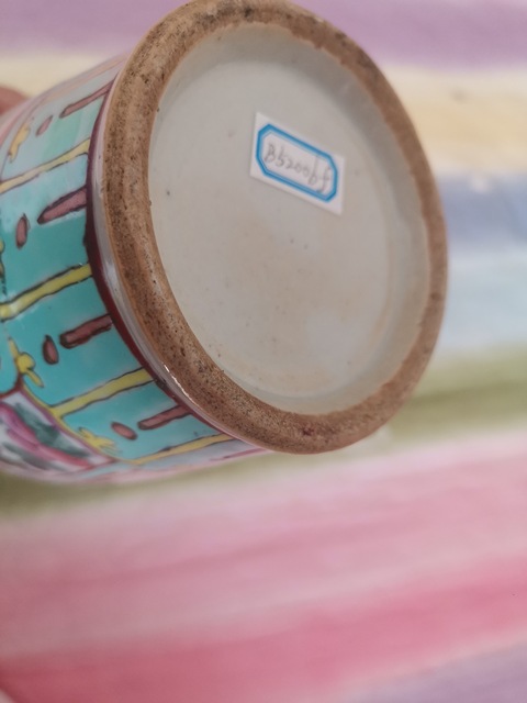 古玩陶瓷清同治粉彩人物螭耳瓶拍賣，當前價格4000元