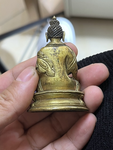 古玩銅器藥師佛拍賣,當前價格23000元