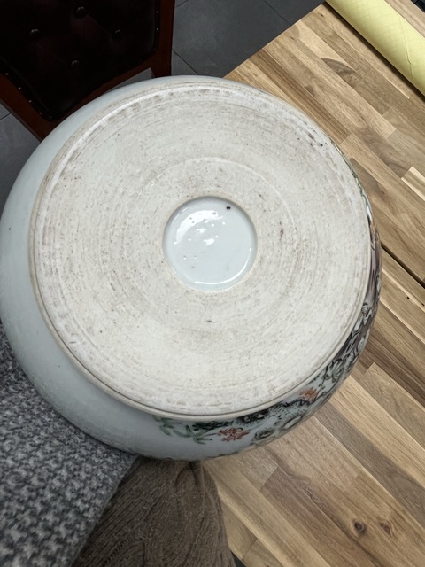 古玩陶瓷花鳥紋五彩錐把瓶拍賣,當前價格12000元
