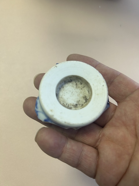 古玩陶瓷玉環底青花標本拍賣，當前價格600元