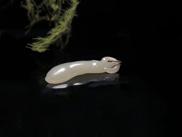 古玩雜項(xiàng)（一口價(jià)放漏）清代福豆吊墜拍賣，當(dāng)前價(jià)格4800元
