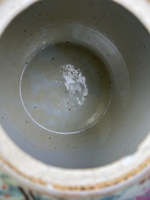 古玩陶瓷粉彩麒麟送子西瓜罐拍賣，當前價格4588元