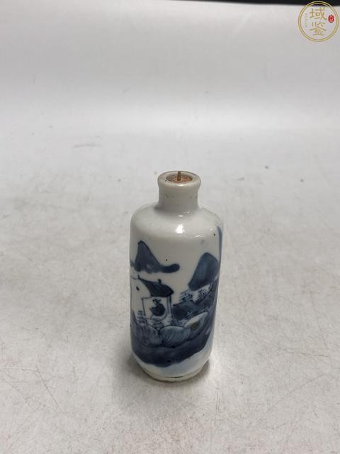 古玩陶瓷清晚·青花山水人物紋鼻煙壺拍賣，當(dāng)前價(jià)格2380元