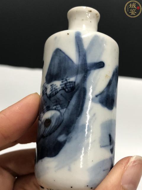 古玩陶瓷清晚·青花山水人物紋鼻煙壺拍賣，當(dāng)前價(jià)格2380元