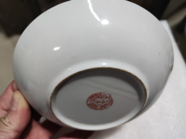 古玩陶瓷民國人物花鳥蝶紋廣彩盤拍賣,當前價格288元