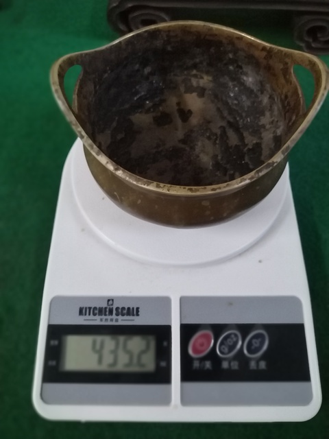 古玩銅器民國(guó)時(shí)期銅香爐拍賣,當(dāng)前價(jià)格2300元