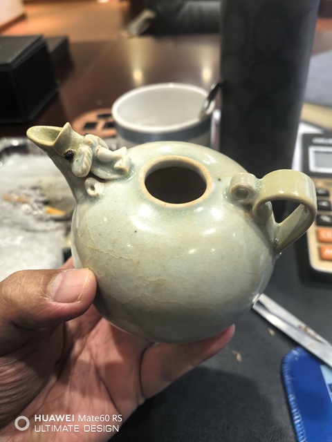 古玩陶瓷南宋湖田窯青白釉龍頭執(zhí)壺拍賣,當(dāng)前價(jià)格8000元