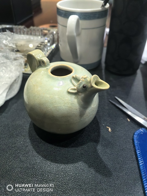 古玩陶瓷南宋湖田窯青白釉龍頭執(zhí)壺拍賣,當(dāng)前價(jià)格8000元