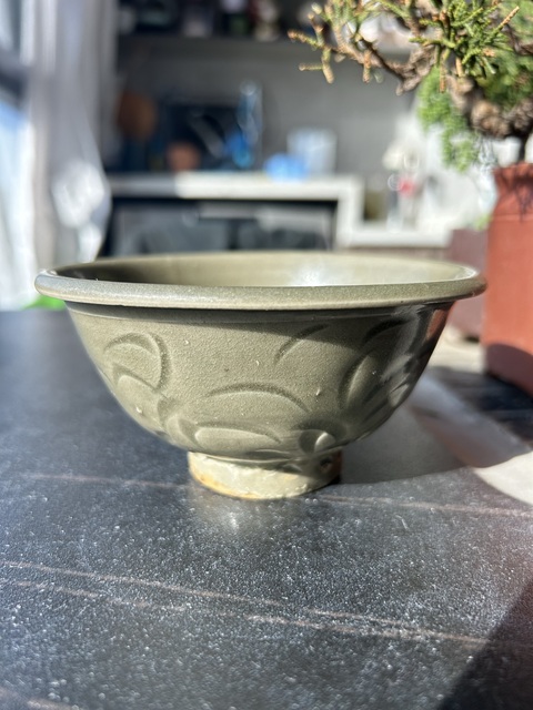 古玩陶瓷宋·青釉劃花紋碗拍賣,當前價格12000元