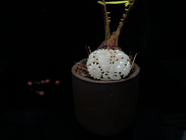 古玩玉器清代和田玉雕“蝴蝶佩”拍賣，當(dāng)前價(jià)格2800元