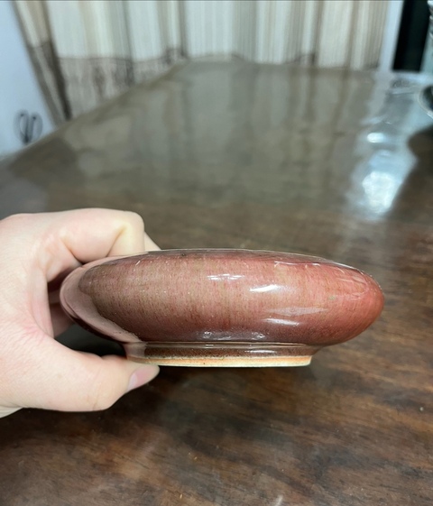 古玩陶瓷清中豇豆紅釉筆洗拍賣,當前價格13800元