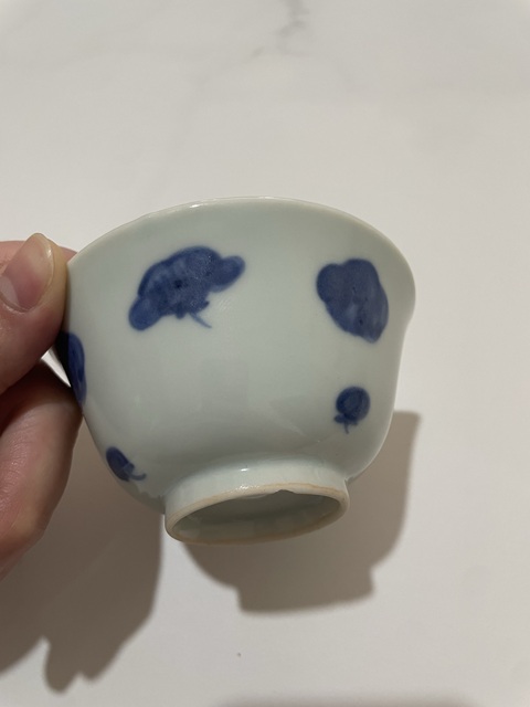 古玩陶瓷青花杯真品鑒賞圖