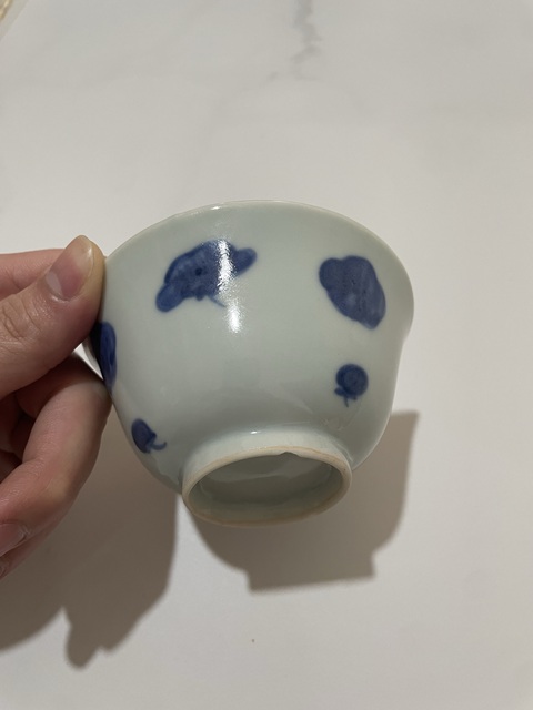 古玩陶瓷青花杯真品鑒賞圖
