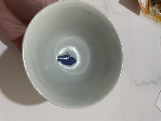 古玩陶瓷青花杯真品鑒賞圖