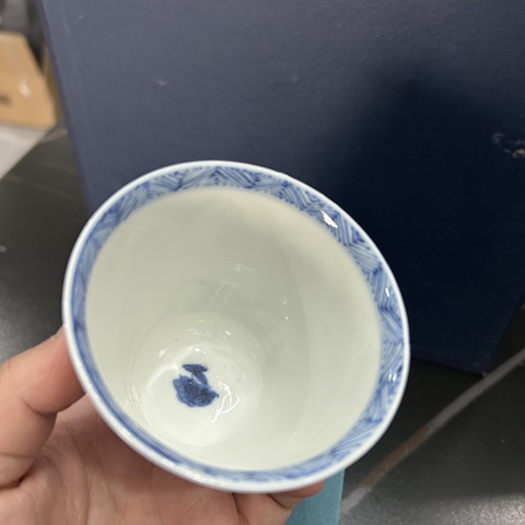 古玩陶瓷清康熙青花四美圖鈴鐺杯拍賣,當(dāng)前價(jià)格3200元