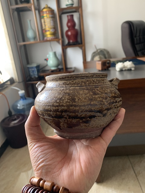 古玩陶瓷洪塘窯雙系罐拍賣,當前價格1800元