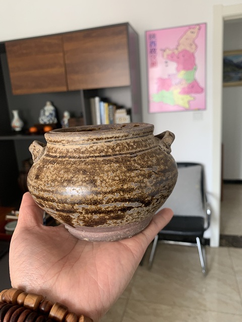 古玩陶瓷洪塘窯雙系罐拍賣,當前價格1800元