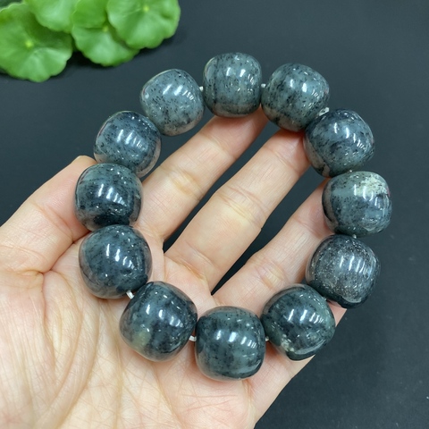 古玩玉器和田玉珠串(帶鑒定證書)拍賣，當前價格380元