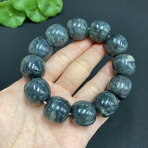 古玩玉器和田玉珠串(帶鑒定證書)拍賣，當前價格380元