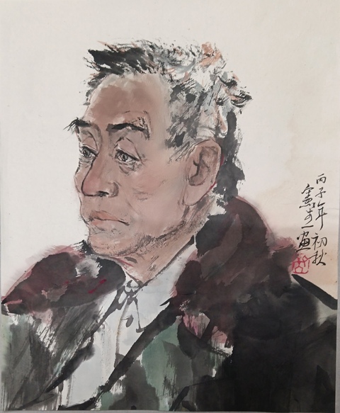 古玩字畫博導中國美院教授吳憲生人物寫生拍賣，當前價格8000元
