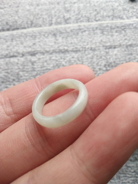 古玩玉器清天然翡翠戒指拍賣,當前價格800元