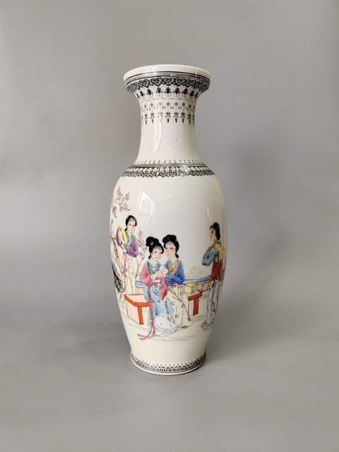 古玩陶瓷567精品仕女瓶·四美博覽圖拍賣，當前價格2888元