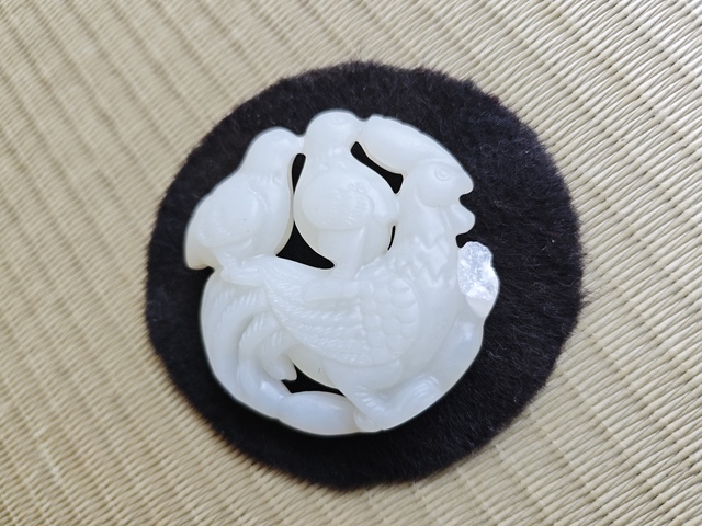 古玩玉器和田玉大吉大利玉佩拍賣，當前價格168元