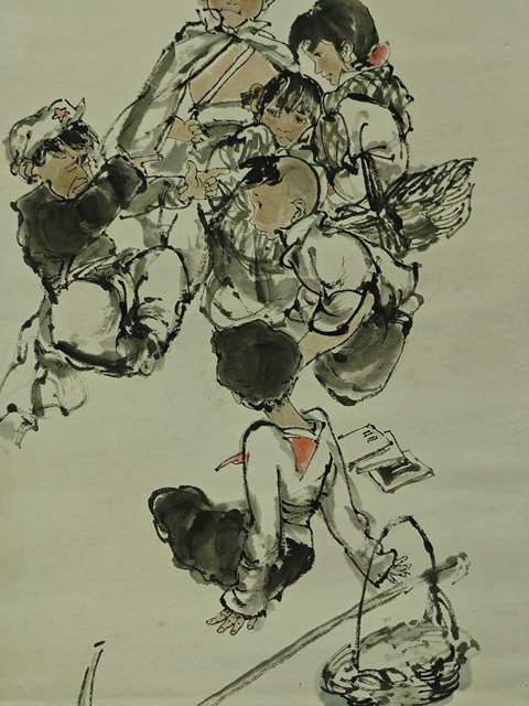 古玩字畫中國國畫家協(xié)會副主席王家訓(xùn)童趣圖拍賣,當(dāng)前價格3000元