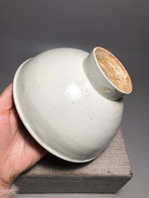 古玩陶瓷北宋,青白釉高足碗拍賣,當前價格1600元