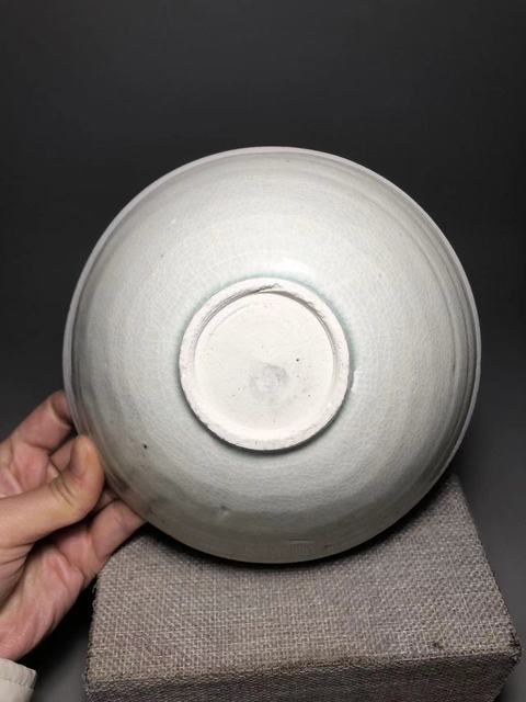 古玩陶瓷宋，青白釉六出筋雙魚碗拍賣，當前價格2000元