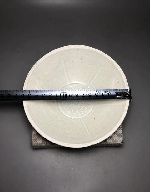 古玩陶瓷宋，青白釉六出筋雙魚碗拍賣，當前價格2000元