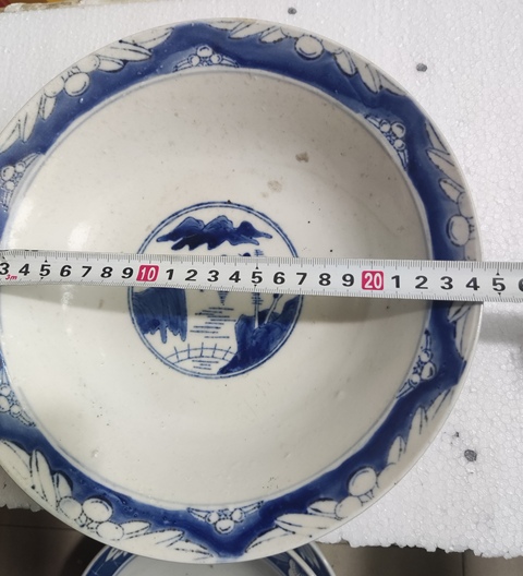 古玩陶瓷出口創匯期青花碗拍賣，當前價格188元