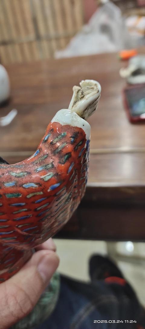 古玩陶瓷民國(guó)粉彩八仙造像拍賣(mài)，當(dāng)前價(jià)格380元