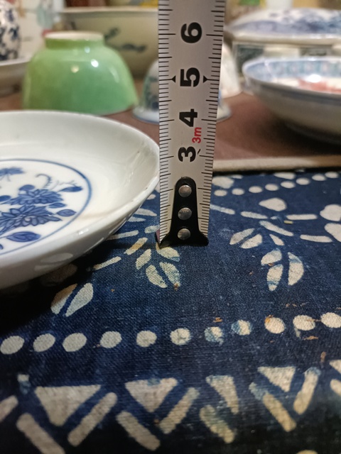 古玩陶瓷道光青花蝶戀花紋盤拍賣，當前價格2888元