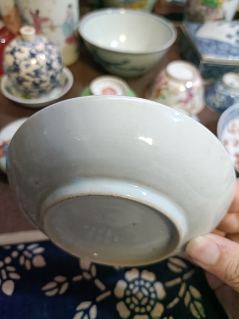 古玩陶瓷道光青花蝶戀花紋盤拍賣，當前價格2888元