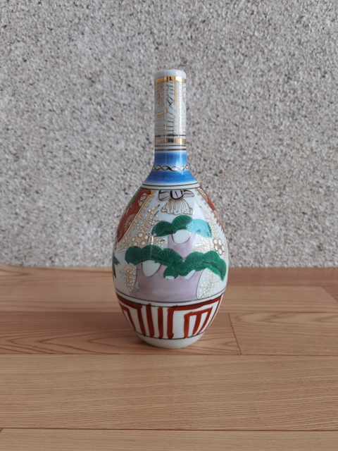 古玩陶瓷五彩描金瓶拍賣,當前價格298元