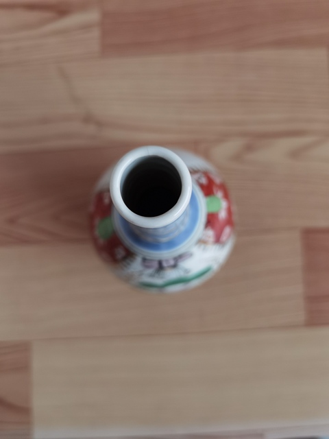 古玩陶瓷五彩描金瓶拍賣,當前價格298元