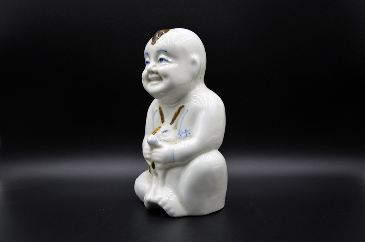 古玩陶瓷【醴陵】醴陵抱兔童子拍賣,當前價格599元
